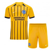 Camiseta Brighton Danny Welbeck #18 Segunda Equipación Replica 2024-25 para niños mangas cortas (+ Pantalones cortos)